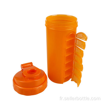 Shaker en plastique monocouche de 750 ml